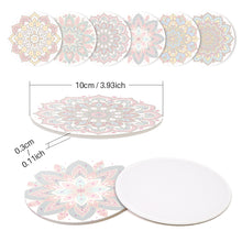 Load image into Gallery viewer, Paint by numbers 10cm Coasters (6 pieces) - Colourful Coasters Mandala