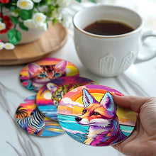 Load image into Gallery viewer, Paint by numbers 10cm Coasters (6 pieces) - Pop Art Wildlife