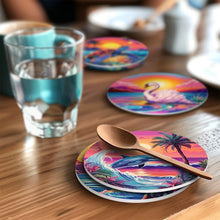 Load image into Gallery viewer, Paint by numbers 10cm Coasters (6 pieces) - Colourful Sea Life