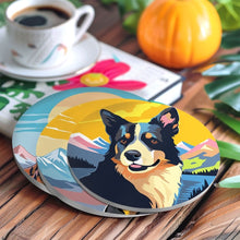 Load image into Gallery viewer, Paint by numbers 10cm Coasters (6 pieces) - Cute Dogs