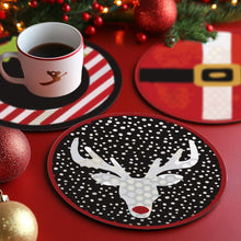 Load image into Gallery viewer, Paint by numbers 10cm Coasters (4 pieces) - Creative Christmas Gift