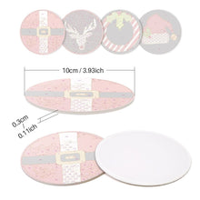 Load image into Gallery viewer, Paint by numbers 10cm Coasters (4 pieces) - Creative Christmas Gift