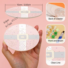Load image into Gallery viewer, Paint by numbers 10cm Coasters (4 pieces) - Creative Christmas Gift