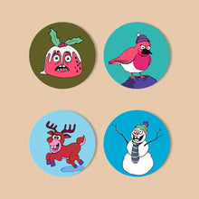 Load image into Gallery viewer, Paint by numbers 10cm Coasters (4 pieces) - Creative Christmas Gift 1