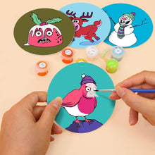 Load image into Gallery viewer, Paint by numbers 10cm Coasters (4 pieces) - Creative Christmas Gift 1