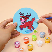 Load image into Gallery viewer, Paint by numbers 10cm Coasters (4 pieces) - Creative Christmas Gift 1