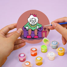 Load image into Gallery viewer, Paint by numbers 10cm Coasters (4 pieces) - Creative Christmas Gift 2