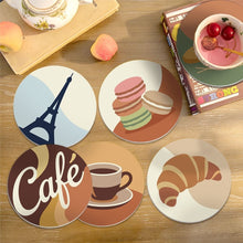 Load image into Gallery viewer, Paint by numbers 10cm Coasters (6 pieces) - Paris Café