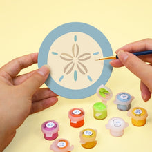 Load image into Gallery viewer, Paint by numbers 10cm Coasters (6 pieces) - Sea Breeze