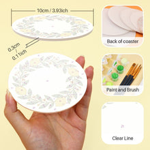 Load image into Gallery viewer, Paint by numbers 10cm Coasters (6 pieces) - Lemon Garden