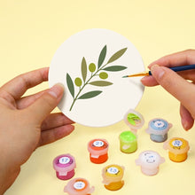 Load image into Gallery viewer, Paint by numbers 10cm Coasters (6 pieces) - Mediterranean Flavors