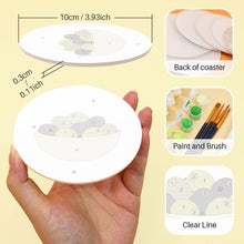 Load image into Gallery viewer, Paint by numbers 10cm Coasters (6 pieces) - Mediterranean Flavors
