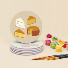 Load image into Gallery viewer, Paint by numbers 10cm Coasters (6 pieces) - Mediterranean Aperitif