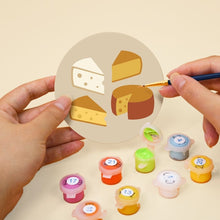 Load image into Gallery viewer, Paint by numbers 10cm Coasters (6 pieces) - Mediterranean Aperitif