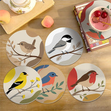 Load image into Gallery viewer, Paint by numbers 10cm Coasters (6 pieces) - Little Songbirds
