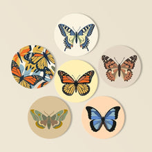 Load image into Gallery viewer, Paint by numbers 10cm Coasters (6 pieces) - Wings of Spring Figured'Art