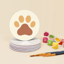 Load image into Gallery viewer, Paint by numbers 10cm Coasters (6 pieces) - Puppy World