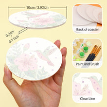 Load image into Gallery viewer, Paint by numbers 10cm Coasters (6 pieces) - Hummingbird Dance