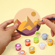 Load image into Gallery viewer, Paint by numbers 10cm Coasters (6 pieces) - Natural Horizons
