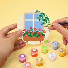 Load image into Gallery viewer, Paint by numbers 10cm Coasters (6 pieces) - Enchanted Windows