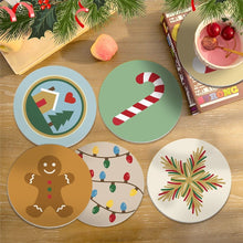 Load image into Gallery viewer, Paint by numbers 10cm Coasters (6 pieces) - Christmas Magic