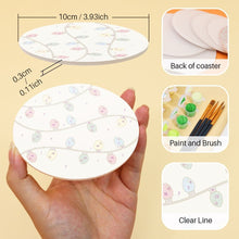 Load image into Gallery viewer, Paint by numbers 10cm Coasters (6 pieces) - Christmas Magic