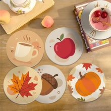 Load image into Gallery viewer, Paint by numbers 10cm Coasters (6 pieces) - Cozy Autumn
