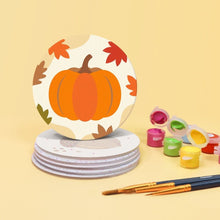 Load image into Gallery viewer, Paint by numbers 10cm Coasters (6 pieces) - Cozy Autumn
