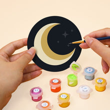 Load image into Gallery viewer, Paint by numbers 10cm Coasters (6 pieces) - Halloween Magic