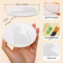 Load image into Gallery viewer, Paint by numbers 10cm Coasters (6 pieces) - Halloween Magic