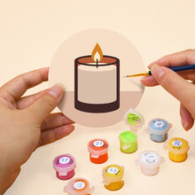 Load image into Gallery viewer, Paint by numbers 10cm Coasters (6 pieces) - Cozy Rituals