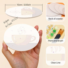 Load image into Gallery viewer, Paint by numbers 10cm Coasters (6 pieces) - Cozy Rituals