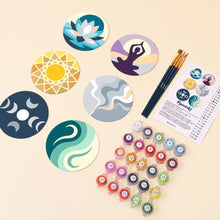 Load image into Gallery viewer, Paint by numbers 10cm Coasters (6 pieces) - Zen Balance