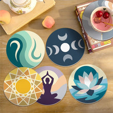 Load image into Gallery viewer, Paint by numbers 10cm Coasters (6 pieces) - Zen Balance