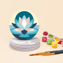 Load image into Gallery viewer, Paint by numbers 10cm Coasters (6 pieces) - Zen Balance