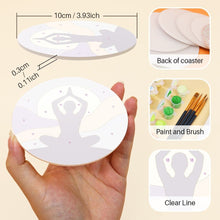Load image into Gallery viewer, Paint by numbers 10cm Coasters (6 pieces) - Zen Balance