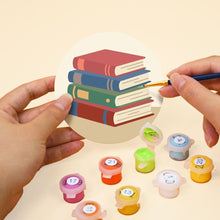 Load image into Gallery viewer, Paint by numbers 10cm Coasters (6 pieces) - Reading Retreat