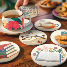 Load image into Gallery viewer, Paint by numbers 10cm Coasters (6 pieces) - Reading Retreat