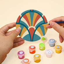 Load image into Gallery viewer, Paint by numbers 10cm Coasters (6 pieces) - Art Deco Harmony