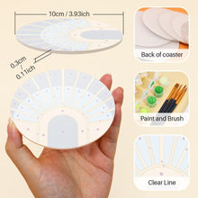 Load image into Gallery viewer, Paint by numbers 10cm Coasters (6 pieces) - Art Deco Harmony