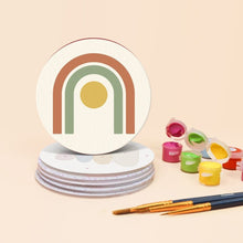 Load image into Gallery viewer, Paint by numbers 10cm Coasters (6 pieces) - Soft Lines