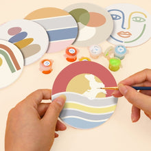 Load image into Gallery viewer, Paint by numbers 10cm Coasters (6 pieces) - Soft Lines