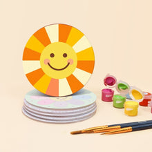 Load image into Gallery viewer, Paint by numbers 10cm Coasters (6 pieces) - Happy Pop Icons