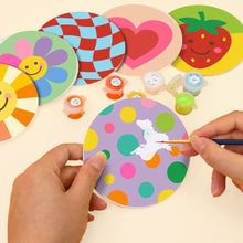 Load image into Gallery viewer, Paint by numbers 10cm Coasters (6 pieces) - Happy Pop Icons