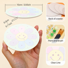 Load image into Gallery viewer, Paint by numbers 10cm Coasters (6 pieces) - Happy Pop Icons