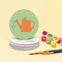 Load image into Gallery viewer, Paint by numbers 10cm Coasters (6 pieces) - Garden Essentials