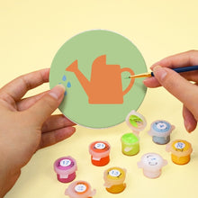 Load image into Gallery viewer, Paint by numbers 10cm Coasters (6 pieces) - Garden Essentials