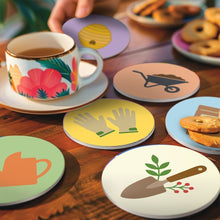 Load image into Gallery viewer, Paint by numbers 10cm Coasters (6 pieces) - Garden Essentials