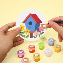 Load image into Gallery viewer, Paint by numbers 10cm Coasters (6 pieces) - Birdhouse Village