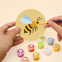 Load image into Gallery viewer, Paint by numbers 10cm Coasters (6 pieces) - Honeybee Garden
